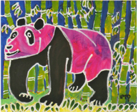 Ippo Motomura's works<A pink panda>