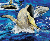 梅野雄佑作品「クジラたち」